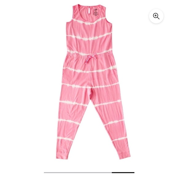 NWT Lola & Taylor Sleeveless Jumpsuit in Wild Orchid Tie Dye - Picture 2 of 6